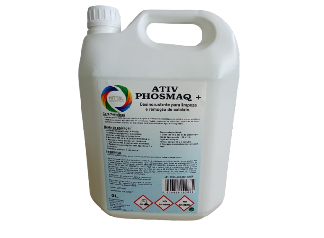 Desincrustante para limpeza e remoção do calcário ATIV PHOSMAQ+ Desincrustante para limpeza e remoção do calcário ATIV PHOSMAQ+